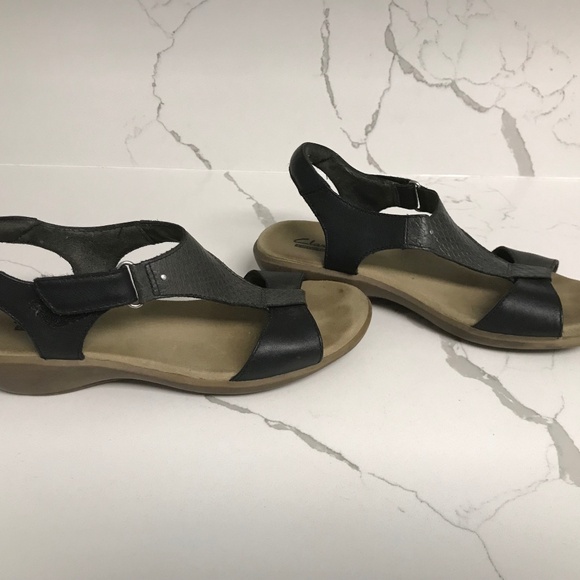 Clarks Women’s Sandals Black US 6 - Picture 6 of 7